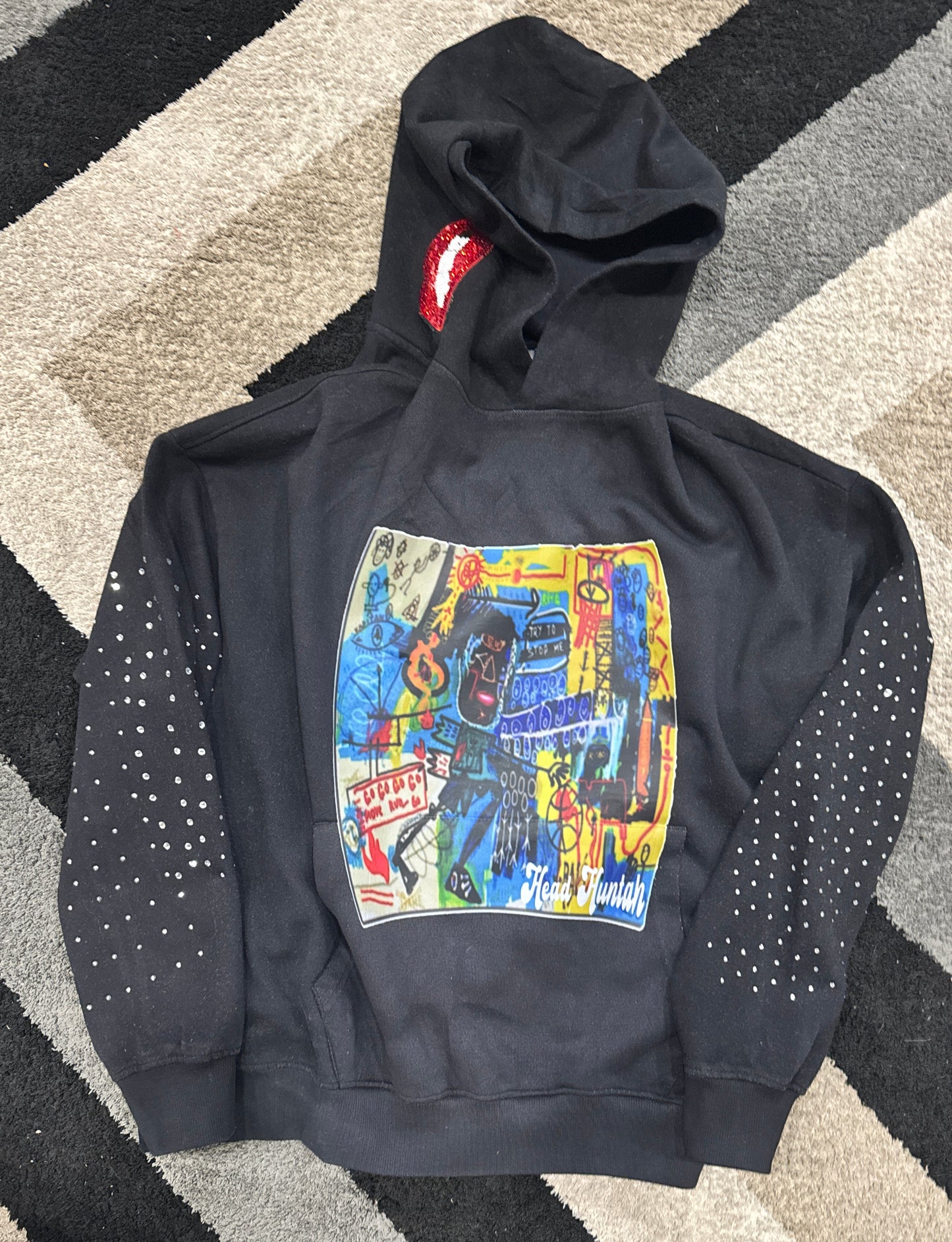 “GRAFFITI” Rhinestone Hoodie