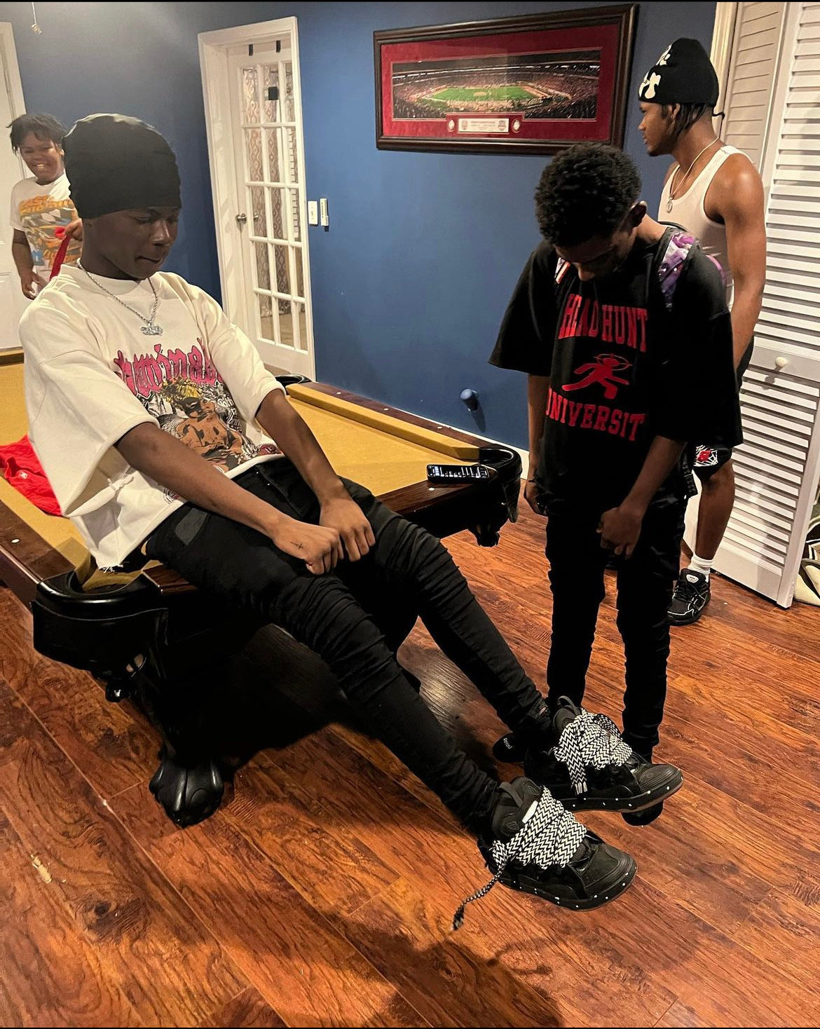 Head Huntah University Distressed Crewneck