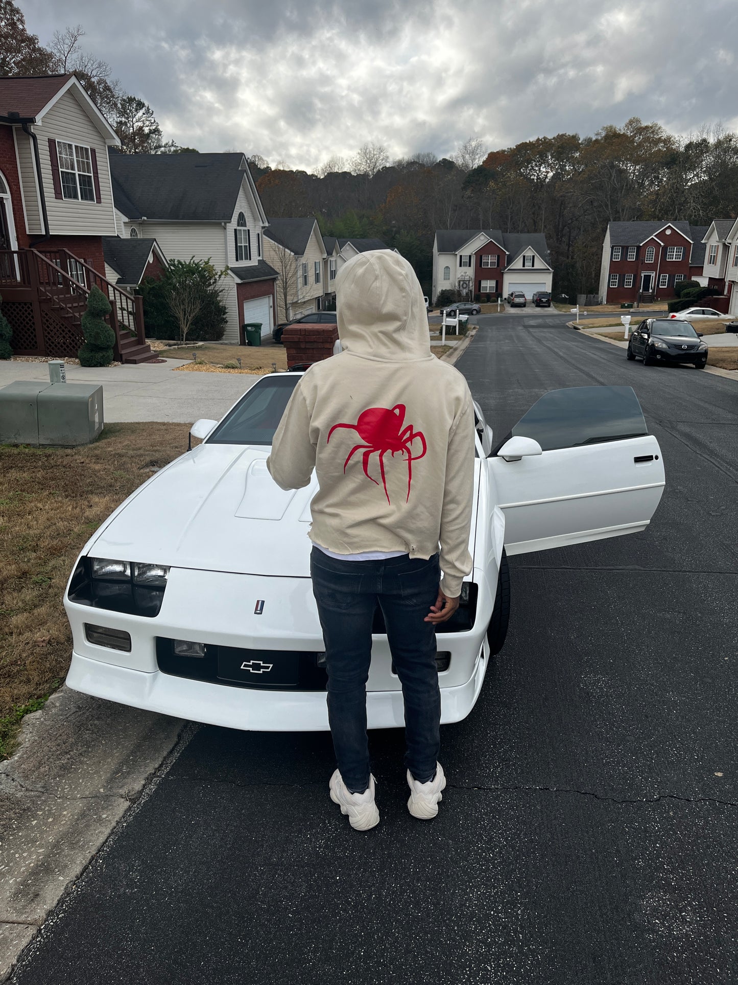 Web cropped hoodies